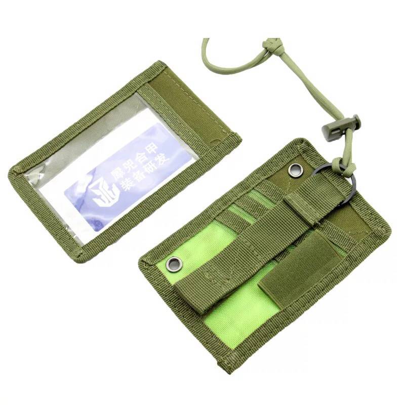 Hunting Outdoors Card - حامل بطاقة هوية تكتيكي مع شريط