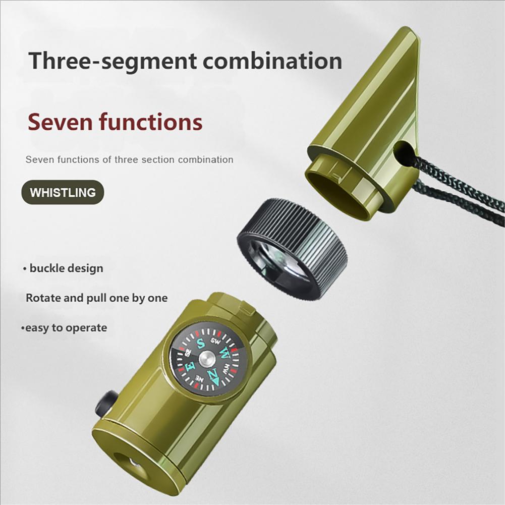 Hunting Outdoor Thermometer - صافرة متعددة الوظائف 7 في 1
