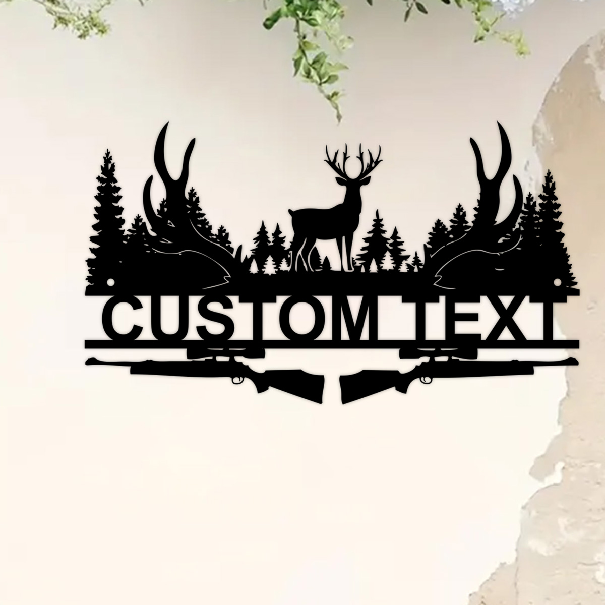 Hunting Outdoor Decor - علامة معدنية مخصصة لكابينة الغزلان ،