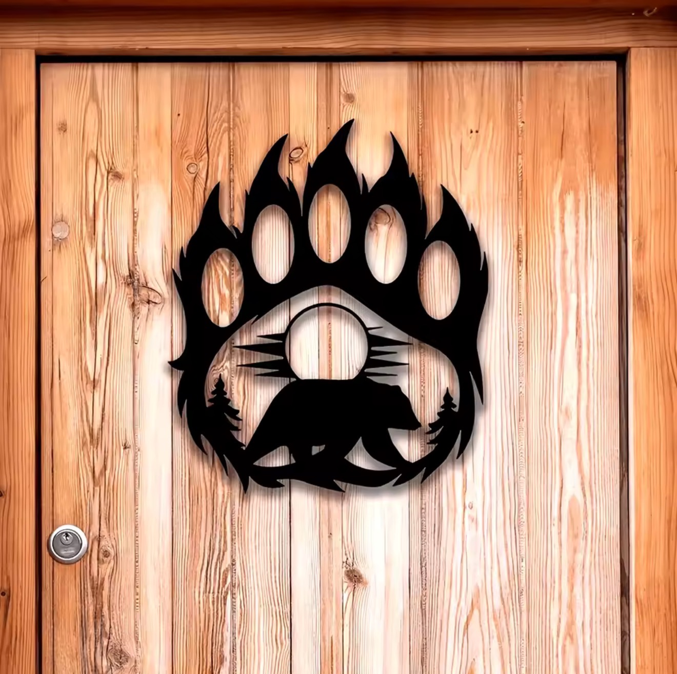 Hunting Outdoor Decor - ديكور جداري معدني على شكل مخلب