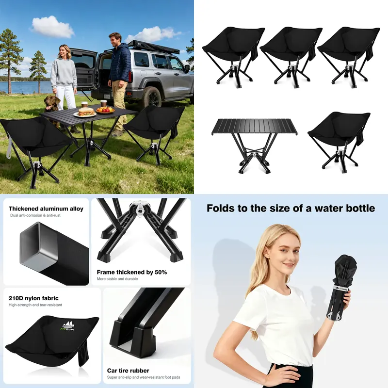 Hunting And Fishing Outdoor Chairs - كرسي ألومنيوم قابل للطي، كرسي تخييم