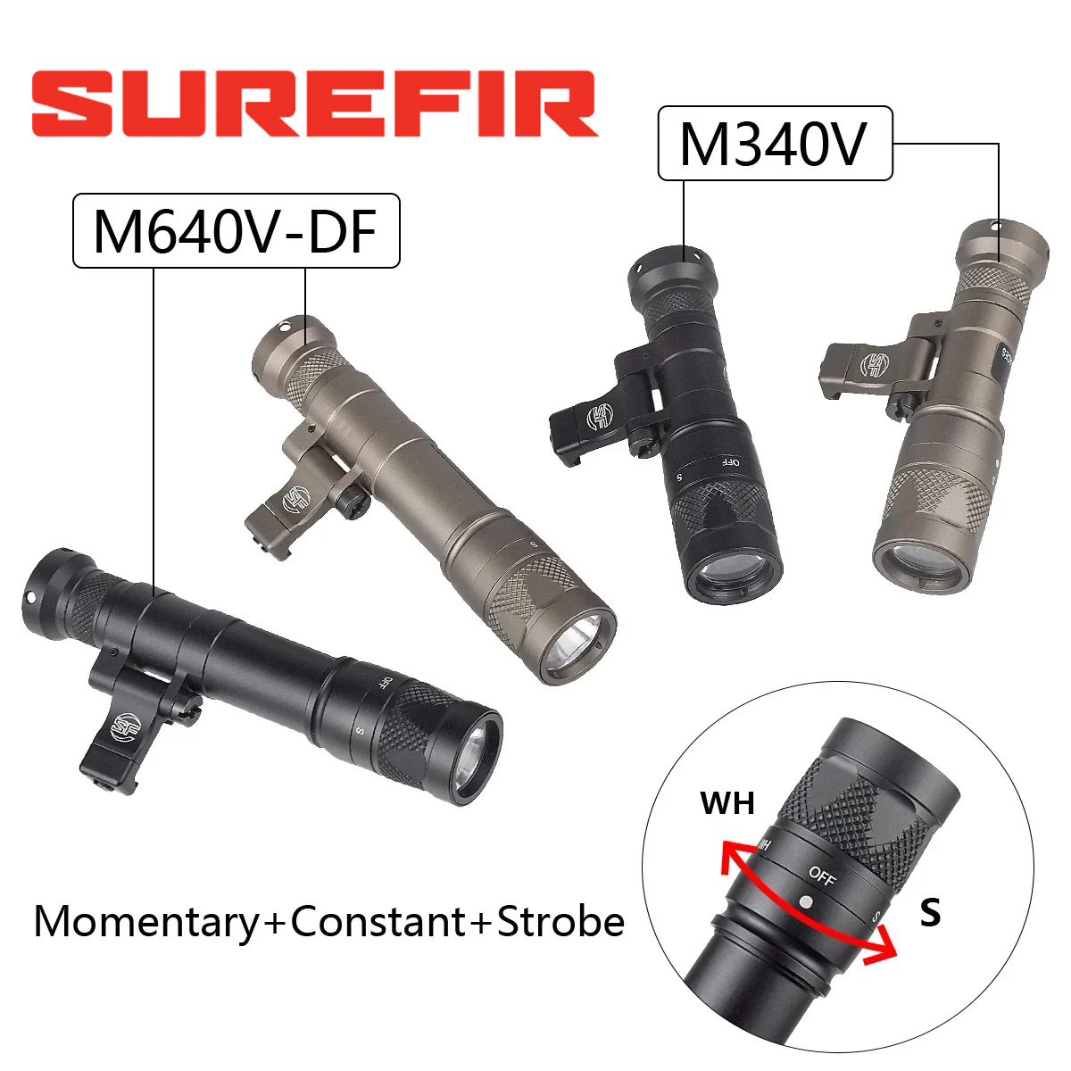 Hunting Outdoor Shop - مصباح يدوي Surefir M600 M340 DF