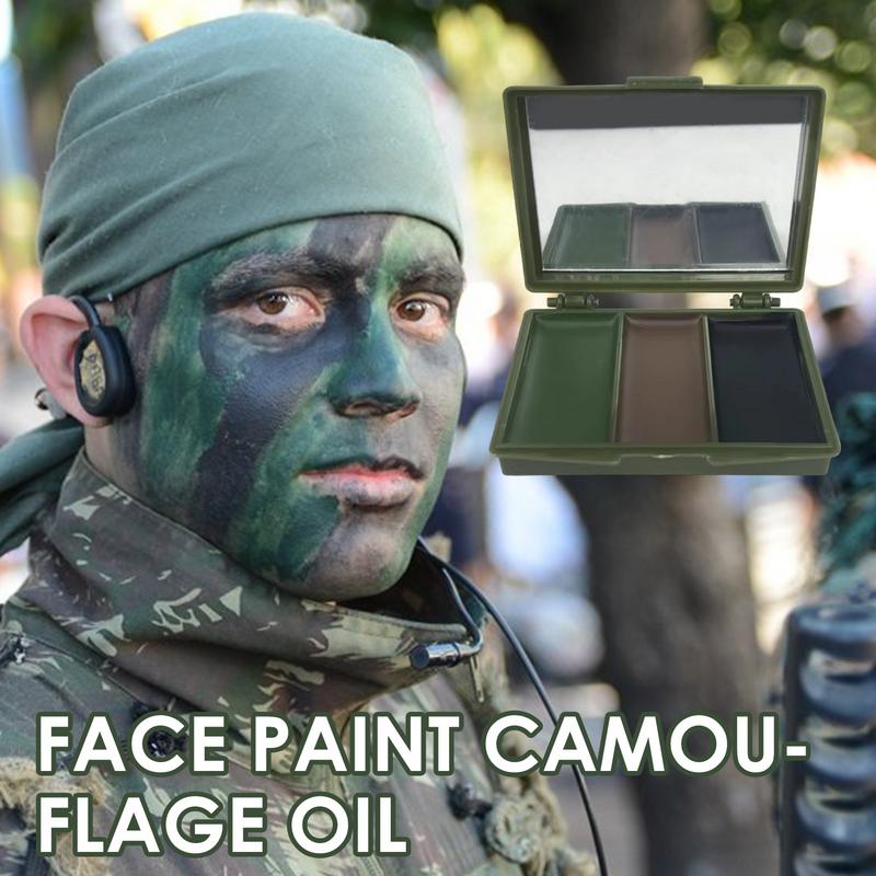 Camo Face Paint - 3 ألوان مشجعي الجيش CS اطلاق