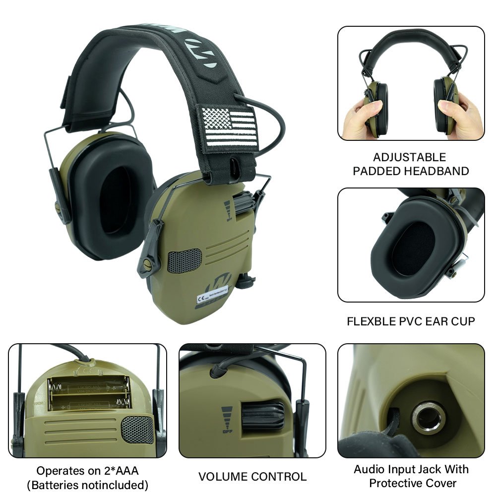 سماعات أذن للصيد/الرماية في ال - مراجعة Shooting Ear Muff وسعره