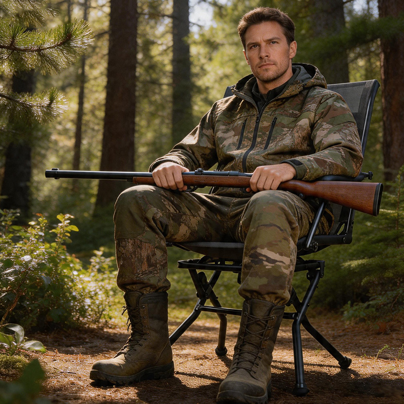 كرسي صيد قابل للطي وقابل للحمل - مراجعة Hunting And Fishing Outdoor Chairs وسعره