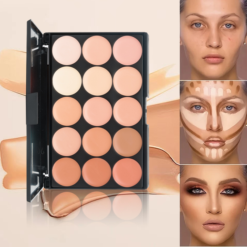 باليت كونسيلر للوجه بـ 15 لونً - مراجعة Camo Face Paint وسعره