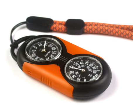 مجموعة بوصلة ميزان الحرارة 202 - مراجعة Hunting Outdoor Thermometer وسعره