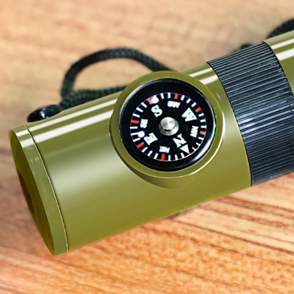 صافرة متعددة الوظائف 7 في 1 مع - مراجعة Hunting Outdoor Thermometer وسعره