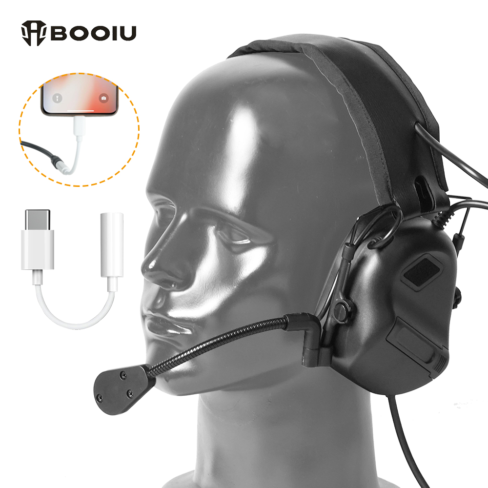 BOOIU التكتيكية الإلكترونية اط - مراجعة Shooting Ear Muff وسعره