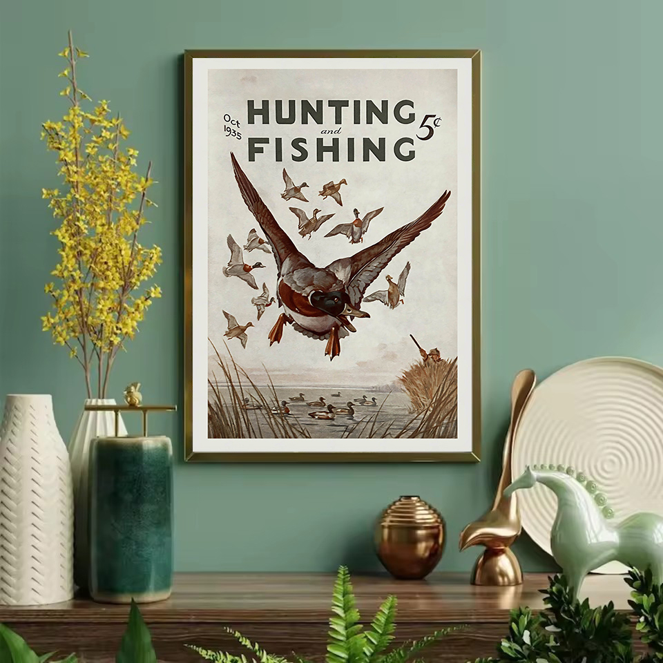 الرجعية الحياة البرية في الهوا - مراجعة Hunting Outdoor Decor وسعره