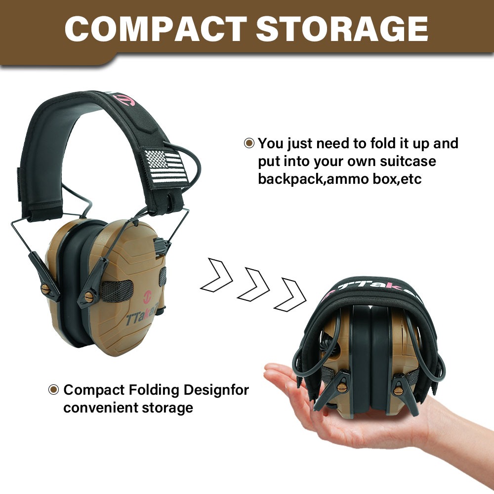 سماعة أذن إلكترونية قابلة للطي - مراجعة Shooting Ear Muff وسعره