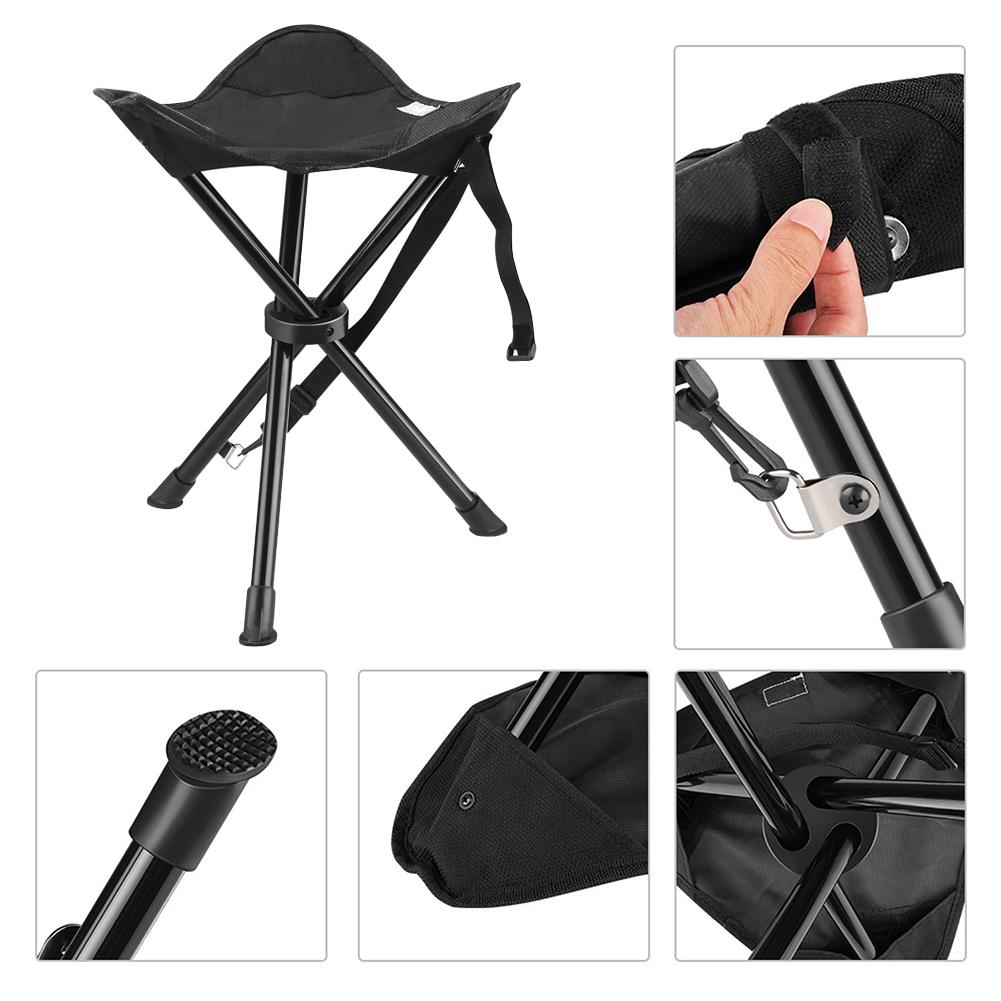 المحمولة ترايبود البراز للطي ك - مراجعة Hunting And Fishing Outdoor Chairs وسعره