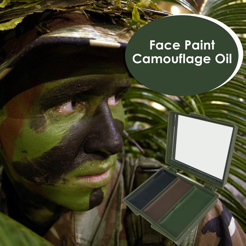 3 ألوان مشجعي الجيش CS اطلاق ا - مراجعة Camo Face Paint وسعره